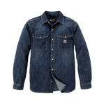 Carhartt - Montana Relaxed Fit Midweight Denim Long Sleeve Snap Front Shirt S6