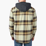 Carhartt Rugged Flex™ Relaxed Fit Flannel Fleece Lined Hooded Shirt Jac M
