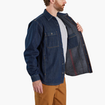 Carhartt Relaxed Fit Denim Fleece Lined Snap-Front Shirt Jacket M