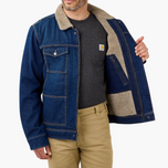 Carhartt Relaxed Fit Denim Sherpa-Lined Jacket M